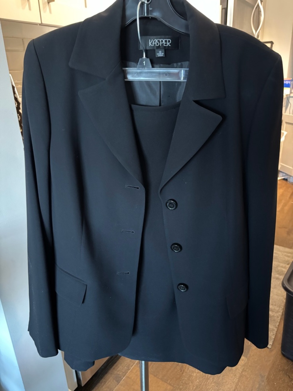 Kasper Black Women's Suit Jacket with Matching Skirt